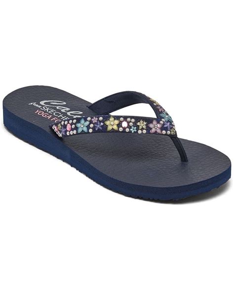 Skechers Women S Cali Meditation Dancing Daisy Flip Flop Thong Athletic Sandals From Finish