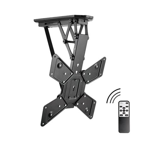 Electric Motorised Tv Bracket Ceiling Mount Levelness And Height