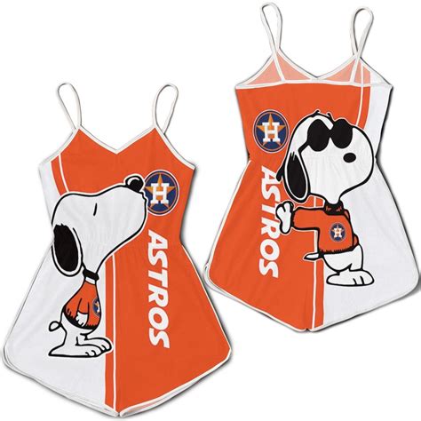 Houston Astros Snoopy Lover D Printed Romper Rj Let The Colors