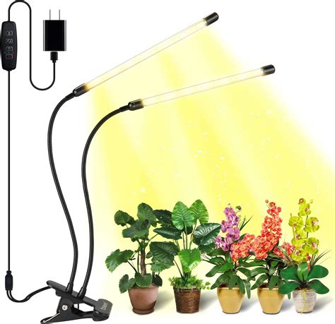 Gooingtop Led Grow Light6000k Full Spectrum Clip Plant Growing Lamp With White Red