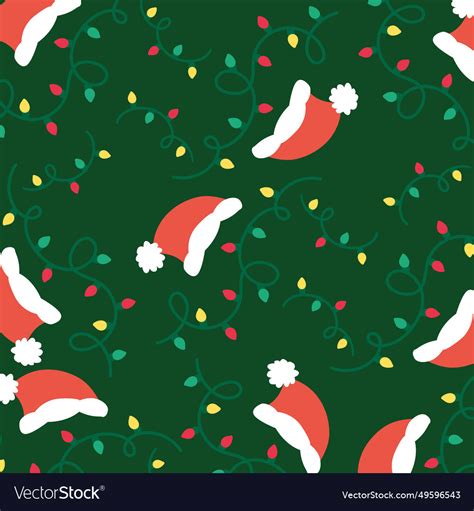 Christmas pattern background gift wrapping paper Vector Image