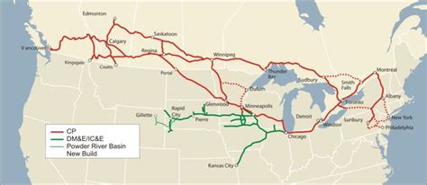 Historic Canadian Pacific Railway Map