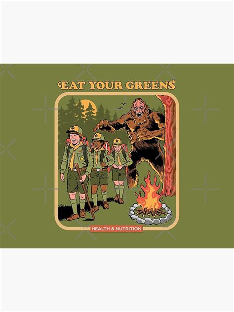 Eat Your Greens Art Board Print For Sale By Steven Rhodes Redbubble