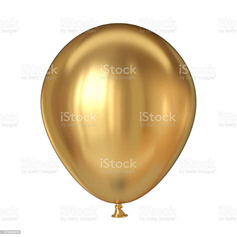 Golden Balloon 3d Stock Photo Download Image Now Balloon Gold