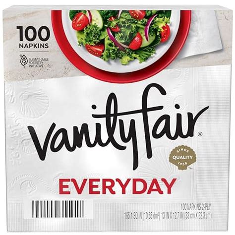 Vanity Fair Ply Everyday Disposable Paper Napkins Pack Of