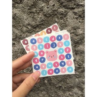 (NEW) Abcd Stickers // ALPHABET Stickers // CUTE ALPHABET DECO Stickers ...