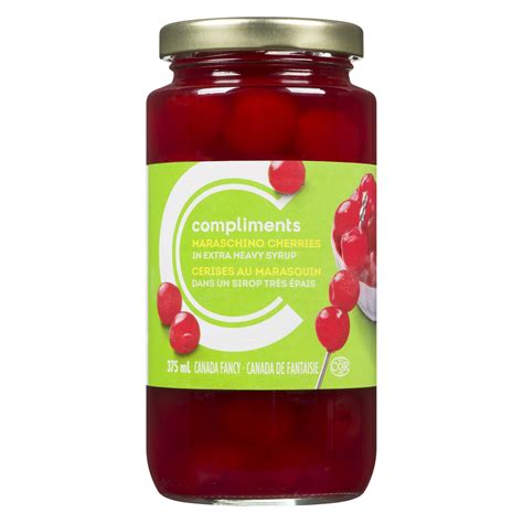 Maraschino Cherries 375 ml | Compliments.ca