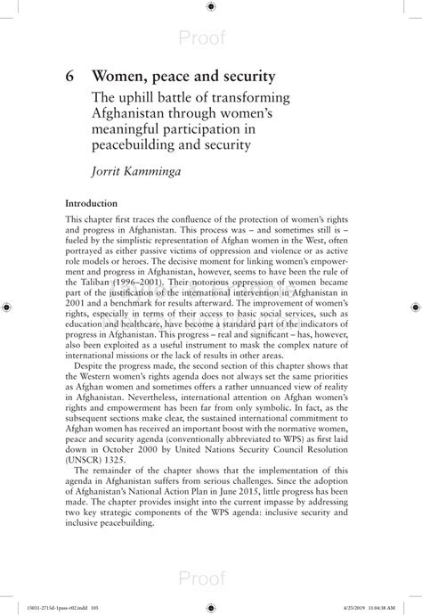 Pdf Women Peace And Security