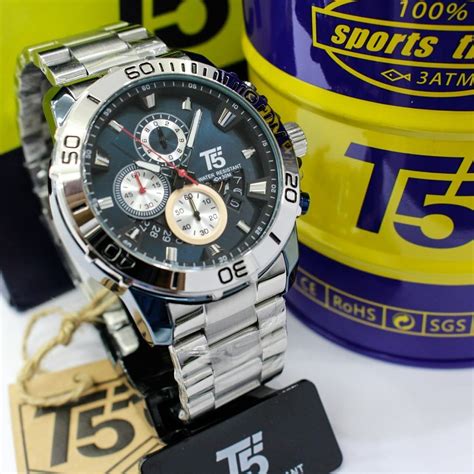 Jual Jam Tangan Pria Original T5 3805 Chronograph Dan Tanggal Aktif