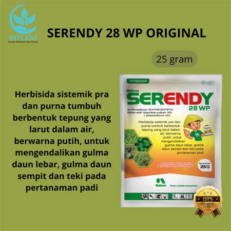 Jual Herbisida Serendy 28 WP 25 Gram Original 100 Shopee Indonesia