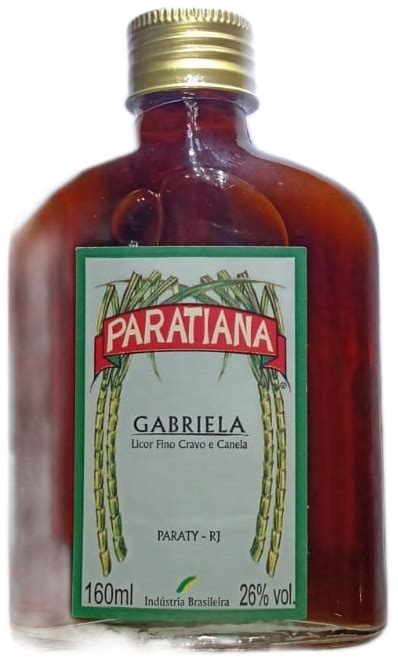 Cachaça Paratiana Gabriela Bolso 160ml Cachaça Carioca