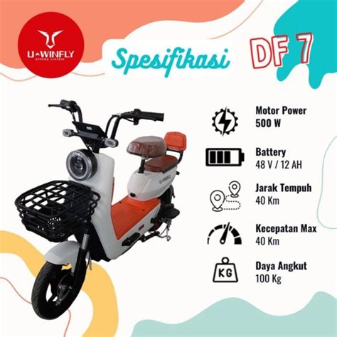 Jual Sepeda Listrik U Winfly Df7 Shopee Indonesia