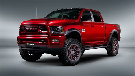 Fondos De Pantalla 2560x1440 Dodge 2018 Ram 2500 Apache Customz Trucks Rojo Pickup Coches