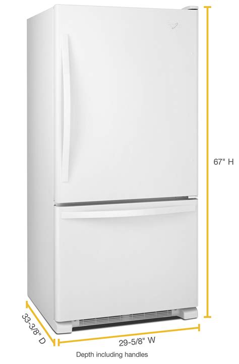 30 Inches Wide Bottom Freezer Refrigerator With Spillguard™ Glass Shelves 187 Cu Ft White