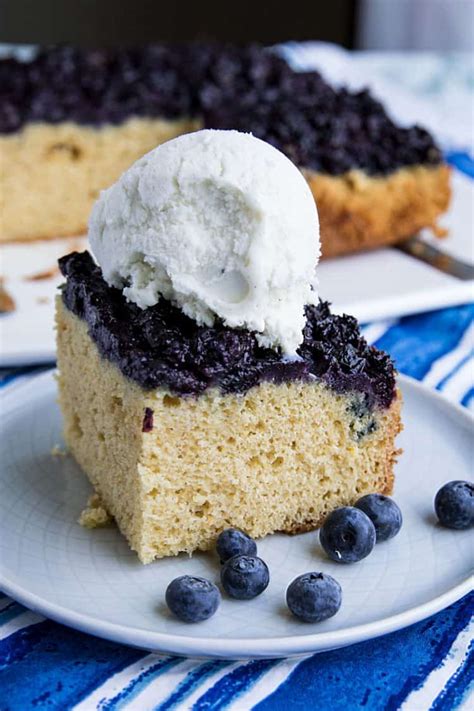 Easy Blueberry Upside Down Cake Must Love Home