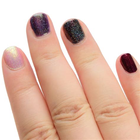 Ilnp Black Orchid Holographic Nail Polish Review Swatches