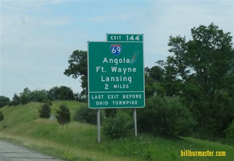 A BGS on EB I-80/90/IN Toll Road.