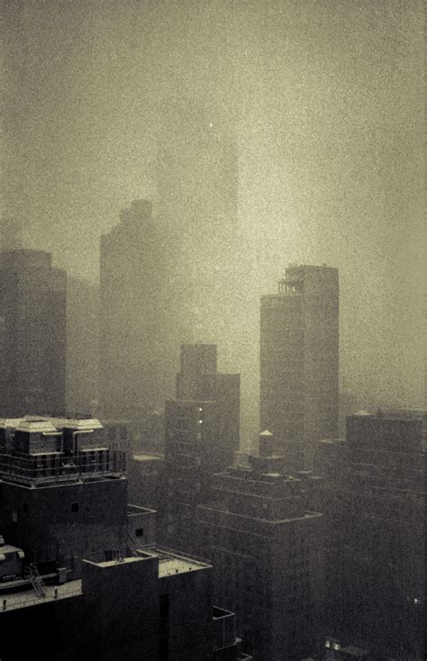 Skyscrapers in a snowstorm in New York City. | Behance