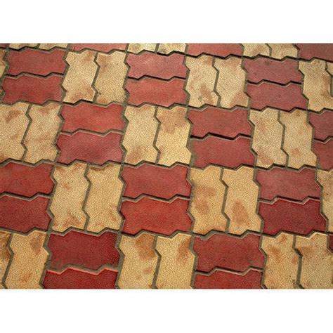 Zig Zag Concrete Zig Zag Interlocking Tiles For Pavement Size 80mm