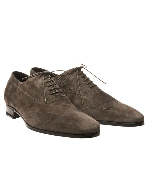 Lidfort Suede Oxford Shoes In Brown For Men Grey Lyst