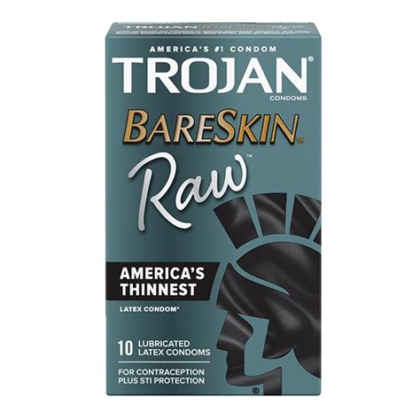 Trojan Bareskin Raw Condoms Pack Of 10 Sex Toy Hotmovies