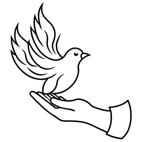 Hands of peace dove illustration 43190512 Vector Art at Vecteezy