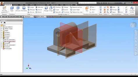 Tuto 30 Inventor 2014 Exercice Modéliser Un Plan 2d Avec Le Lien Pour