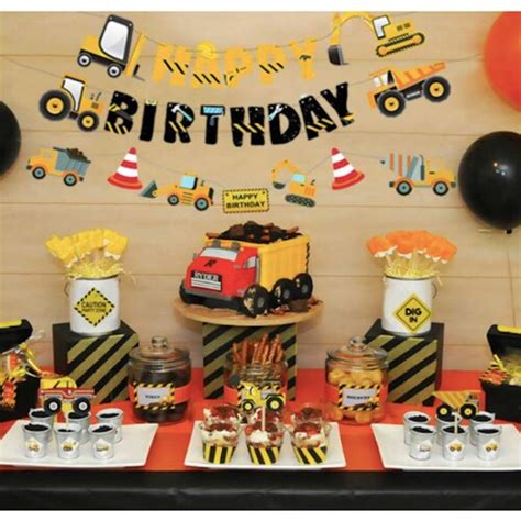 Construction Birthday Party Dump Truck Construction Party Etsy