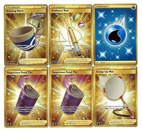 Mavin | Pokemon Sword Shield Era Secret Rare Gold Cards Water Energy ...