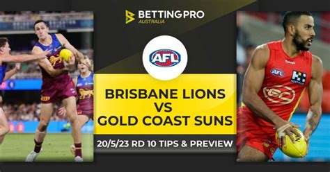 Brisbane Lions Vs Gold Coast Suns Tips Afl 2023 Preview And Predictions