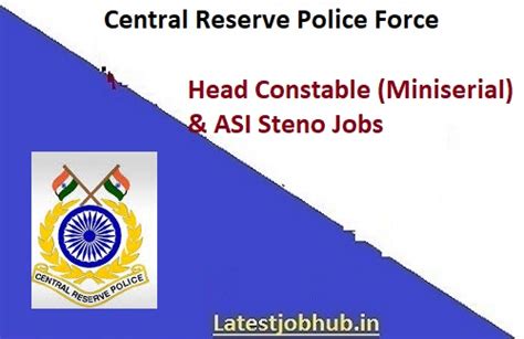 Crpf Head Constable Ministerial Recruitment Apply Link