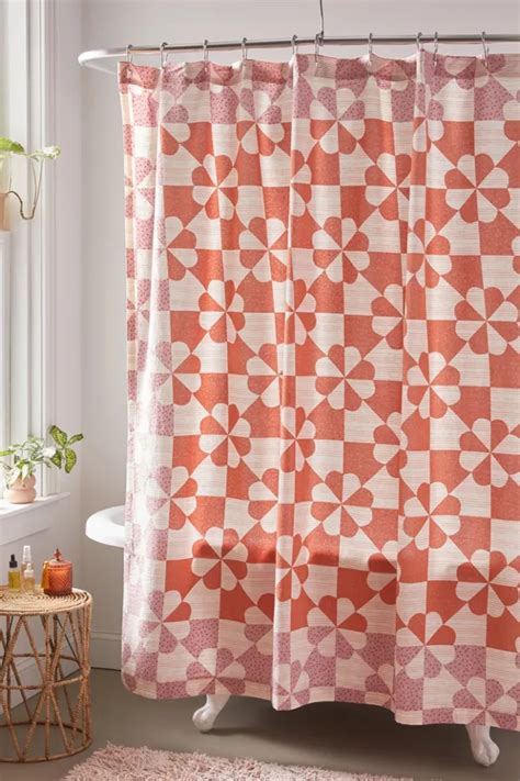 Puck Patchwork Print Shower Curtain Urban Outfitters Canada