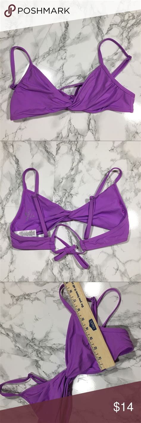 Athleta Purple Triangle Bikini Top Small Athleta Swimsuit Bikini Top