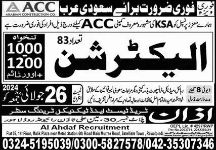 Electrician Jobs Career Opportunity In Saudi Arabia