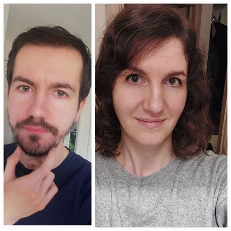 One Year Of Hrt 🥰 On The Left 2020 On The Right Today After A Year Of Hrt R Transtimelines