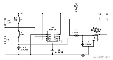 Schematic & Wiring Diagram: Photo Timer Circuit with 555 Microchip