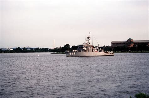 A Port Bow View Of The Ocean Minesweeper USS IMPERVIOUS MSO 449