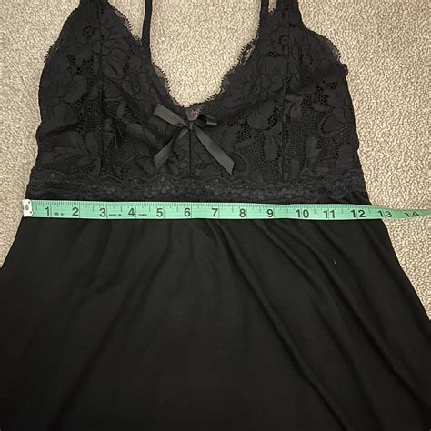 Black Lace Lingerie Slip Dress Lingerie Goth Lace Depop