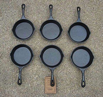 Old Mountain Pre Seasoned Cast Iron Round Mini Skillet Set Of