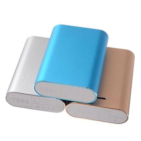 Removable 3pcs 18650 Batteries Charging Station Power Bank Case Aluminum Alloy Diy Box