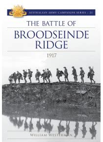 Broodseinde Ridge Australian Army Campaign Series Book