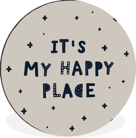 WallCircle Wandcirkel Muurcirkel It S My Happy Place Quotes