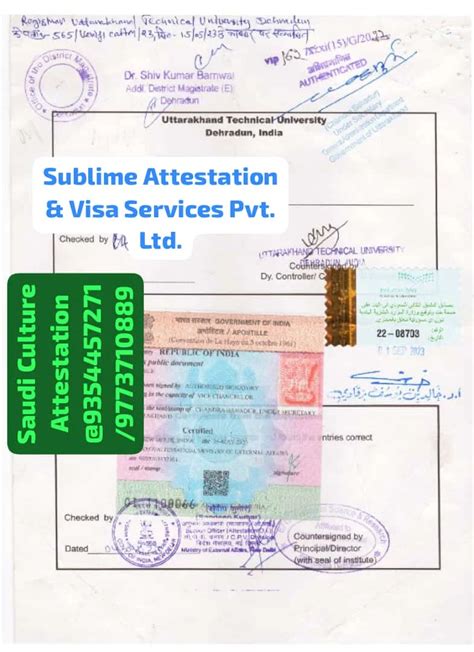 Certificate Attestation In India Saudi Embassy Attestation