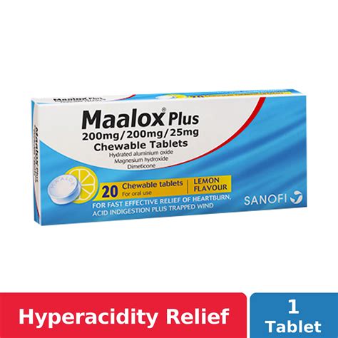 Maalox Plus Tablet 1 Nccc Online Store