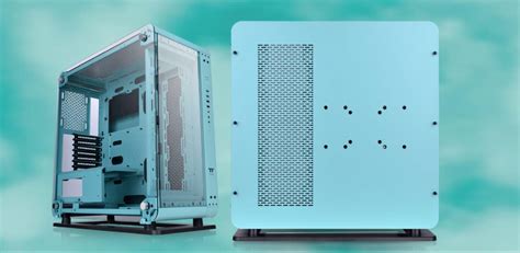 เคสคอมพิวเตอร์ Thermaltake Computer Case Core P6 Tg Turquoise Edition