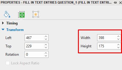 How To Create Fill In Text Entries Questions In Activepresenter