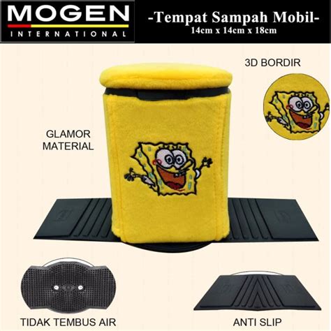 Jual Tempat Sampah Mobil Motif Spongebob Tong Sampah Car Dustbin