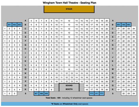 Theatre Seating Plan – Wingham Town Hall Theatre