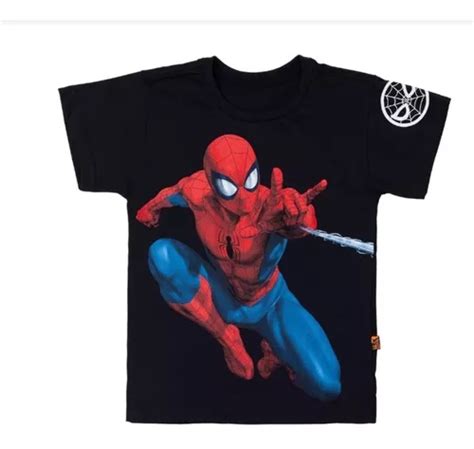 Camiseta Infantil Homem Aranha Spider Man Piticas Original