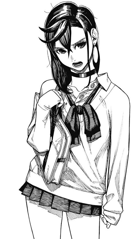 Momo Ayase Dandadan Anime Sketch Comic Style Art Anime Drawings